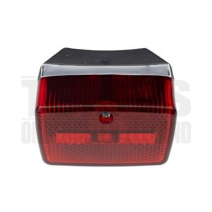 Achterlicht klein model ULO chroom  / rood 6v / 12v