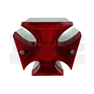 Achterlicht Maltezerkruis chroom