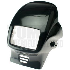 Tomos koplampkap spoiler met bevestiging knipperlichten zwart ongelakt S25 / A3 / A35 / Wizzard