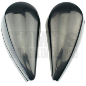 Tomos Tank kappen set zwart ongelakt Revival origineel