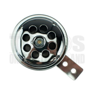 Claxon 70mm 6V DC Gelijkpanning chroom