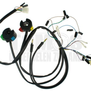 Tomos Kabelboom compleet voorzijde E-start met schakelaars en remlichtaansluiting origineel