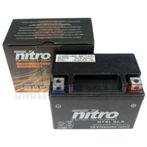 Accu 12V Nitro NT4L-SLA 4AH gel E-start modellen onderhoudsvrij