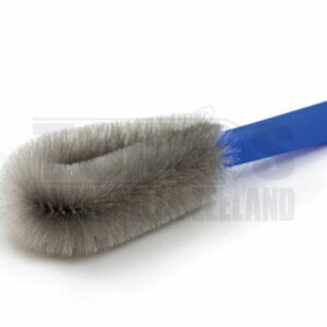 Velgenborstel zacht met kunstof handgreep blauw