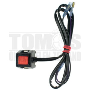 Kabelboom stuurschakelaar uit knop zwart/rood universeel