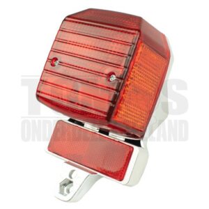 Tomos Achterlicht oud model met remlicht / oranje reflector chroom A3 / A35 DMP