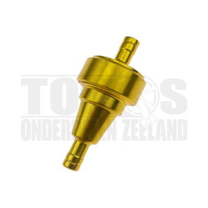 Benzinefilter Aluminium goud 6mm CNC universeel