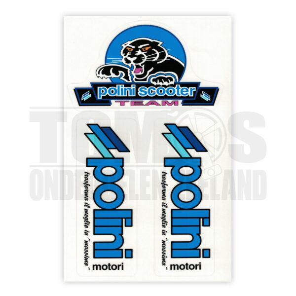 Polini Scooter Team 3-delig Stickerset