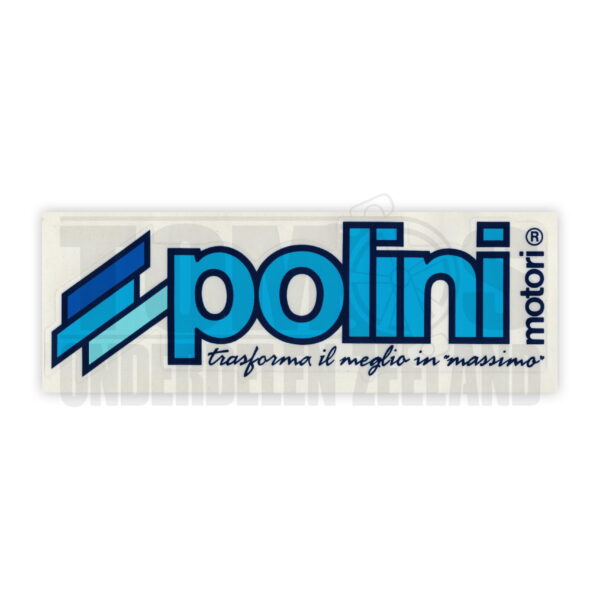 Sticker Polini logo 12x4cm universeel