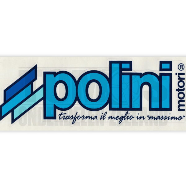 Sticker Polini logo 16x5cm universeel