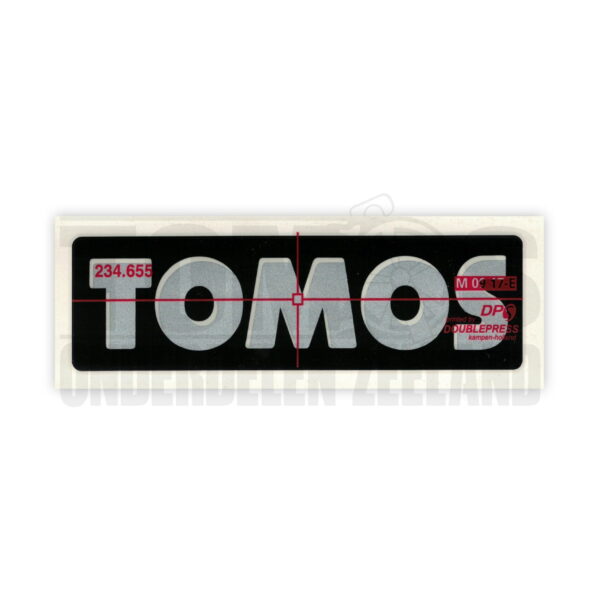 Tomos Sticker Zijscherm zwart / grijs
