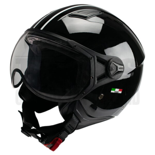 Helm Vito Jethelm Moda notte glans zwart