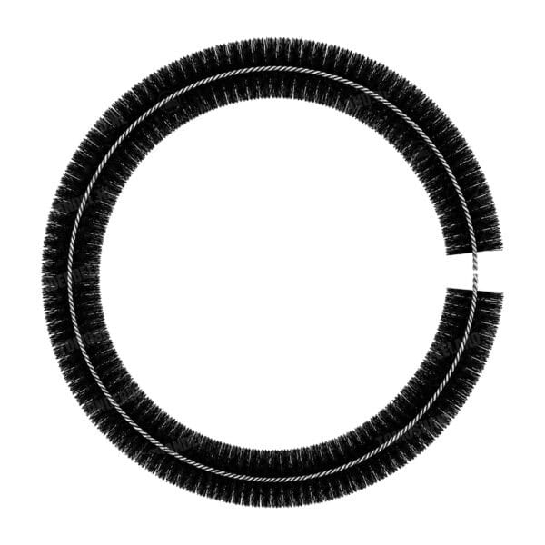Naafborstel / poetser 75cm zwart