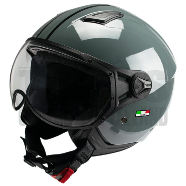 Helm Vito Jethelm Moda nardo gray glans grijs/zwart