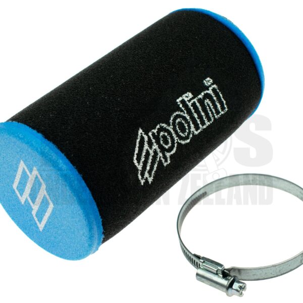 Powerfilter luchtfilter schuim 60mm zwart / blauw Dellorto SHA / Polini CP Evolution