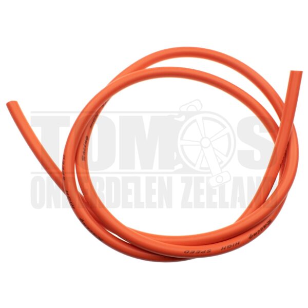 Bougiekabel 7mm dik oranje 1 meter universeel
