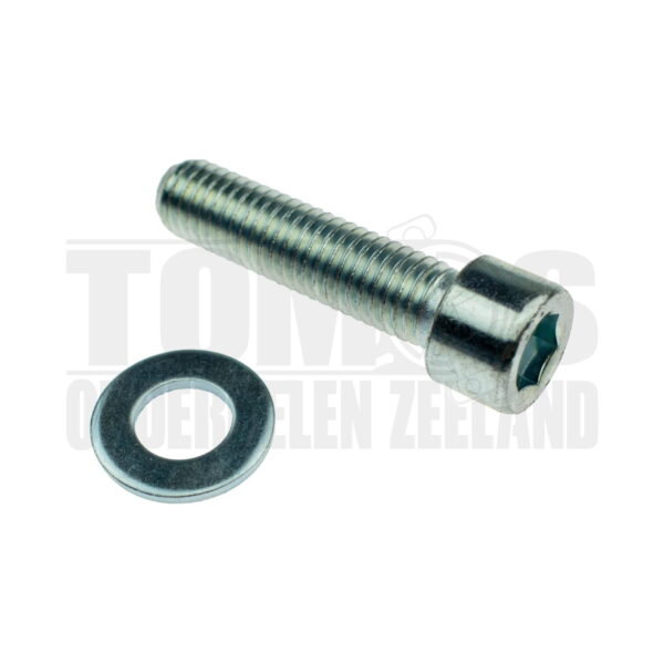 Schokbrekerbout en voetsteun inbusbout M10x40 met ring