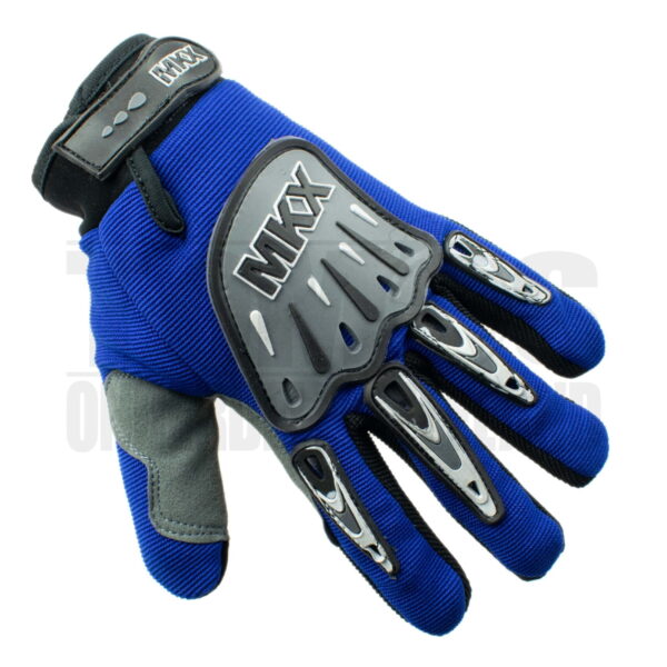 Handschoenen set cross blauw / zwart (diverse maten) MKX