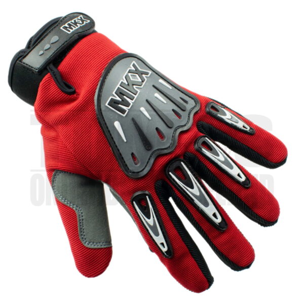 Handschoenen set cross rood / zwart (diverse maten) MKX