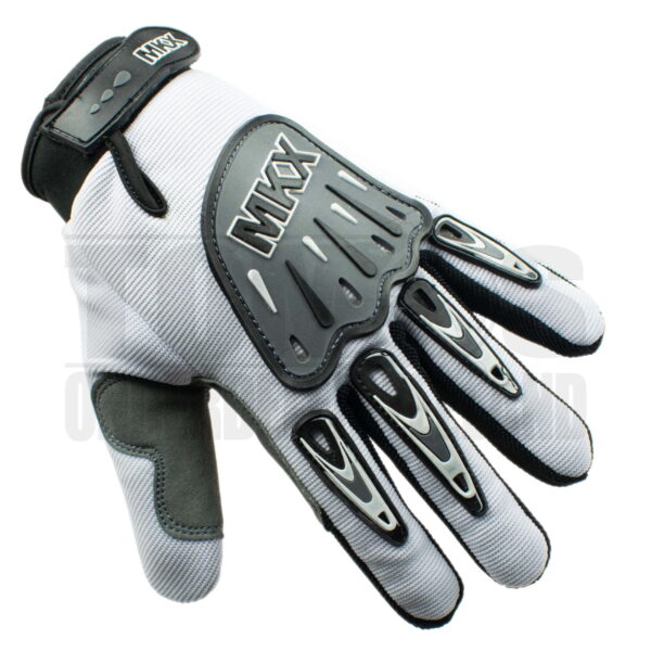 Handschoenen set cross wit / zwart (diverse maten) MKX