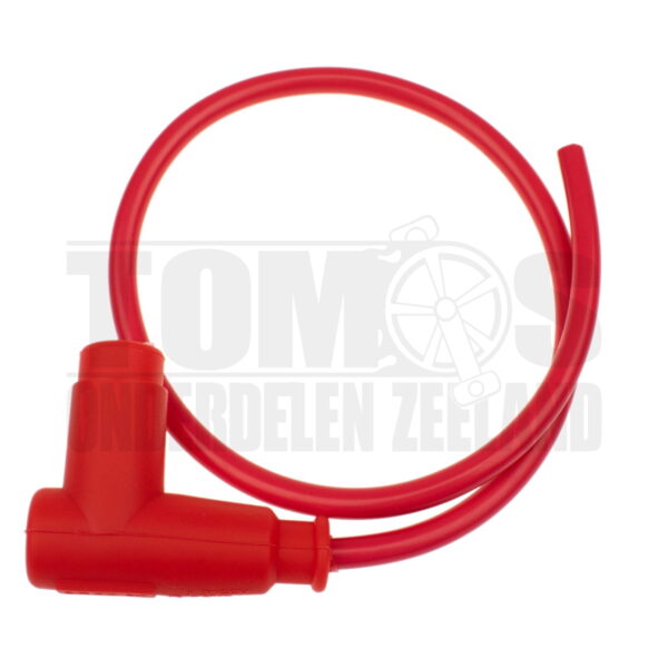 Bougiekabel 7mm met bougiedop rood ELEC