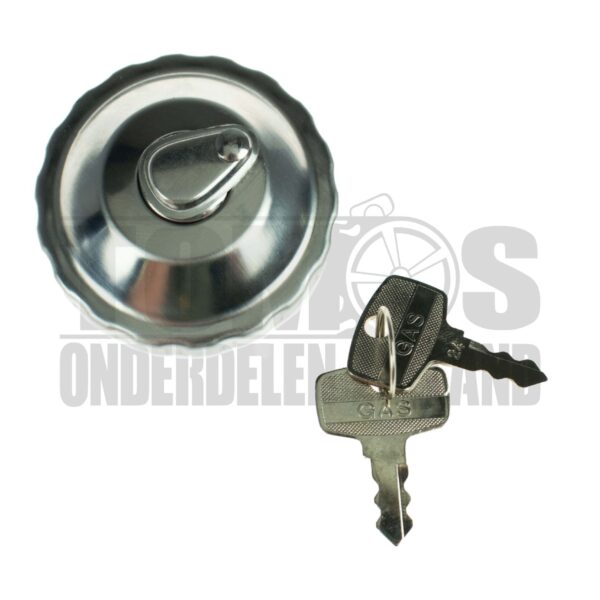 Tankdop bajonet 30mm met slot chroom A3 / A35