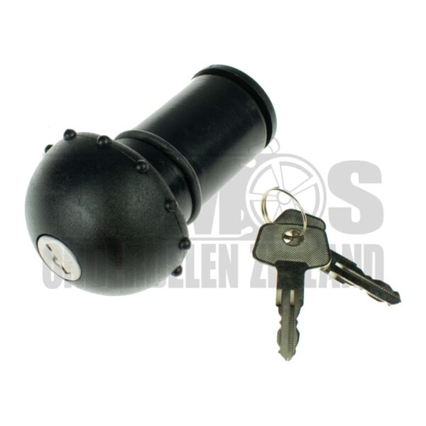 Tankdop 34mm met slot zwart Pack'R / Funsport / Funtastic / Flexer / Youngster