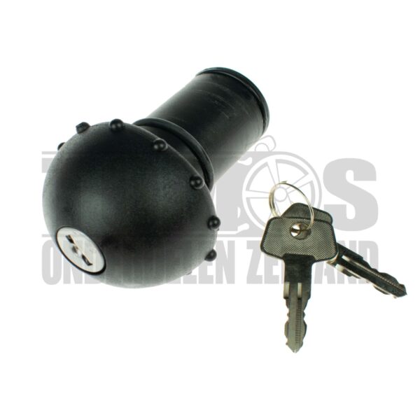 Tankdop 30mm met slot zwart