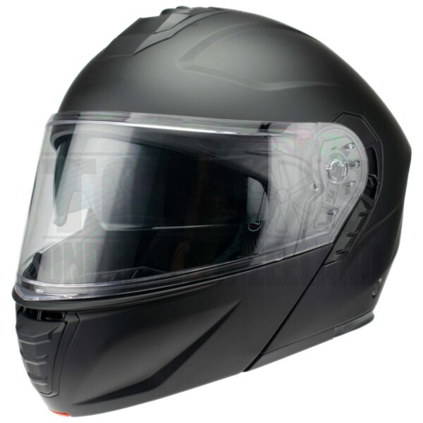 Helm Vito Systeemhelm met zonnevizier Furio mat zwart