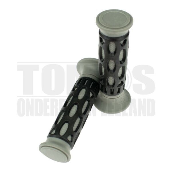 Handvatset Two Tone zwart / grijs 22mm / 24mm