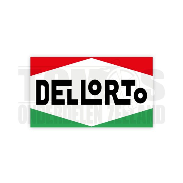 Sticker Dellorto logo 6x3cm universeel