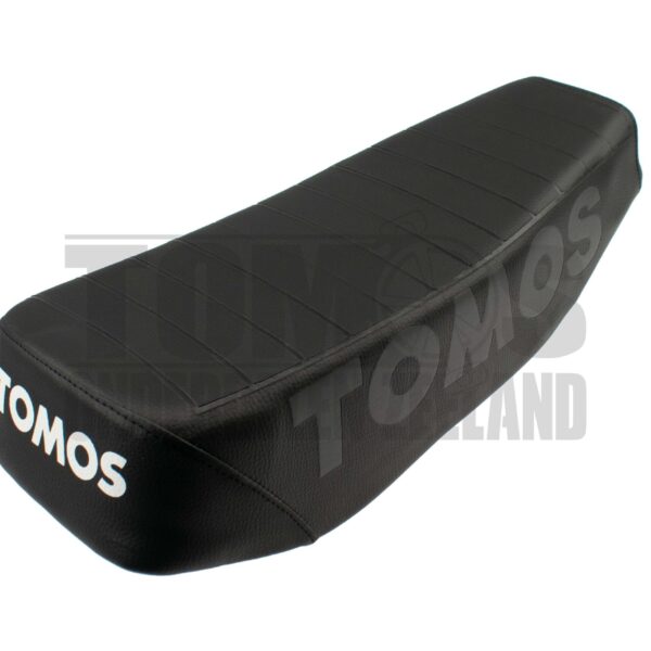 Tomos Zadel buddyseat lang met gestanst zijkant logo zwart A3 / A35 / diverse modellen