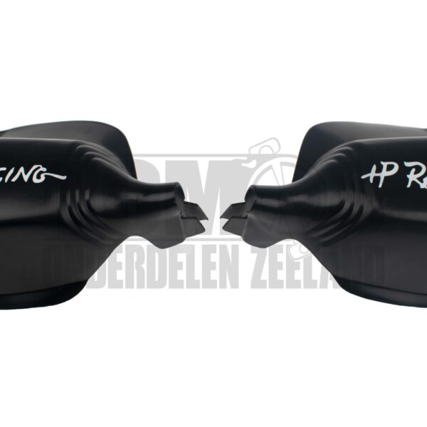 Handbeschermkappen set greep HP Racing zwart universeel