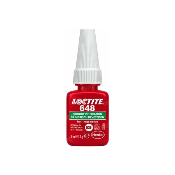 Loctite 648 schroefdraadborgmiddel groen (extreem sterk) 5ml