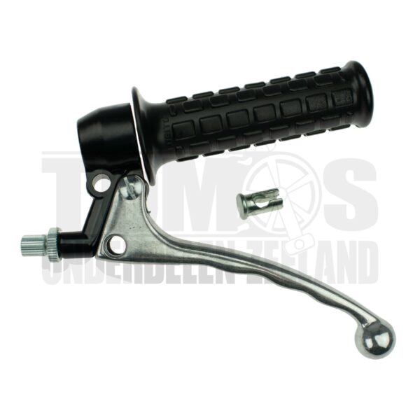 Tomos Remhendel links zwart / aluminium (remlicht) Lusito Origineel