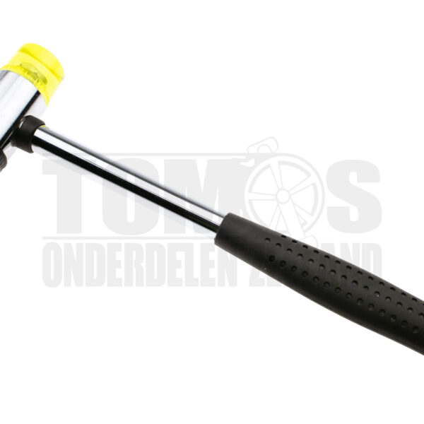 Hamer met kunststof en rubber dop 25mm