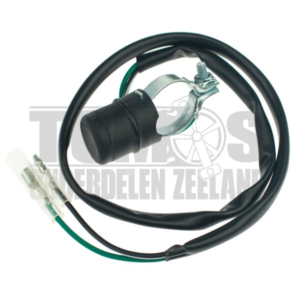 Stuurschakelaar uit knop rubber universeel zwart