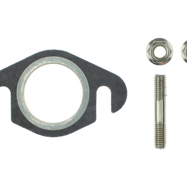 Scooter uitlaatpakking ovaal met ring model gleuf 27mm inclusief M6 tapeindset met moeren DMP