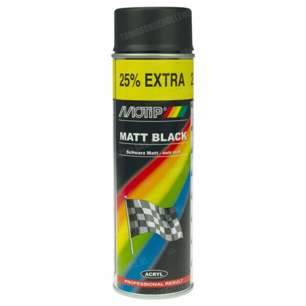 Motip Spuitlak zwart mat 500ml