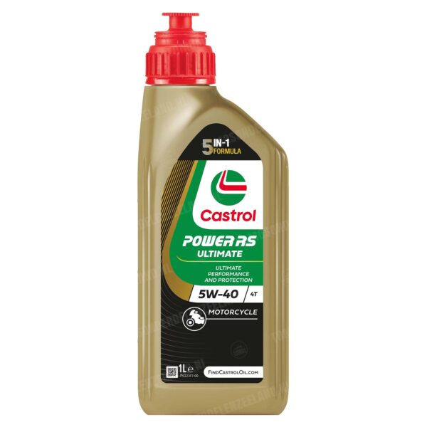 Castrol 4-takt olie power RS ultimate 5W40 (vol synthetisch) 1 liter
