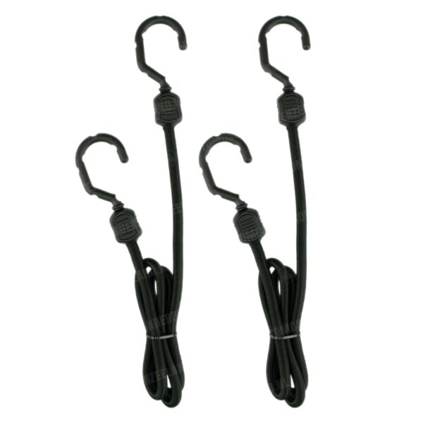 Bagagespin / snelbinder zwart 2 stuks 100cm