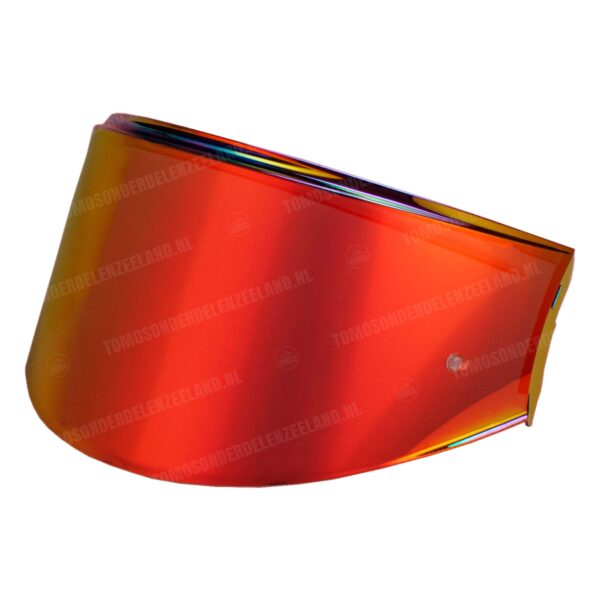 Helm Vito Systeemhelm Reverse Vizier mirror / spiegel red gold