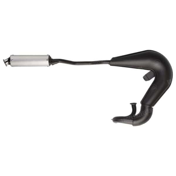 Tomos Uitlaat 25mm Tecno off road EVO zwart met aluminium demper A3 / A35 / A52