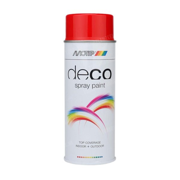 Motip Spuitlak Alkyd vuurood hooglans RAL 3000 deco 400ml