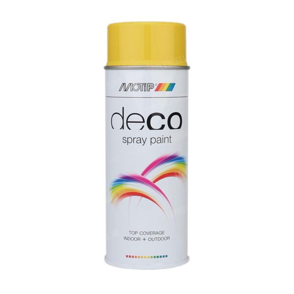 Motip Spuitlak Alkyd zacht goud geel hooglans RAL 1004 deco 400ml
