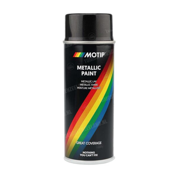 Motip Spuitlak metallic zwart 400ml