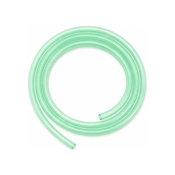 Olieslang silicone 3x5mm transparant groen per meter RMS universeel