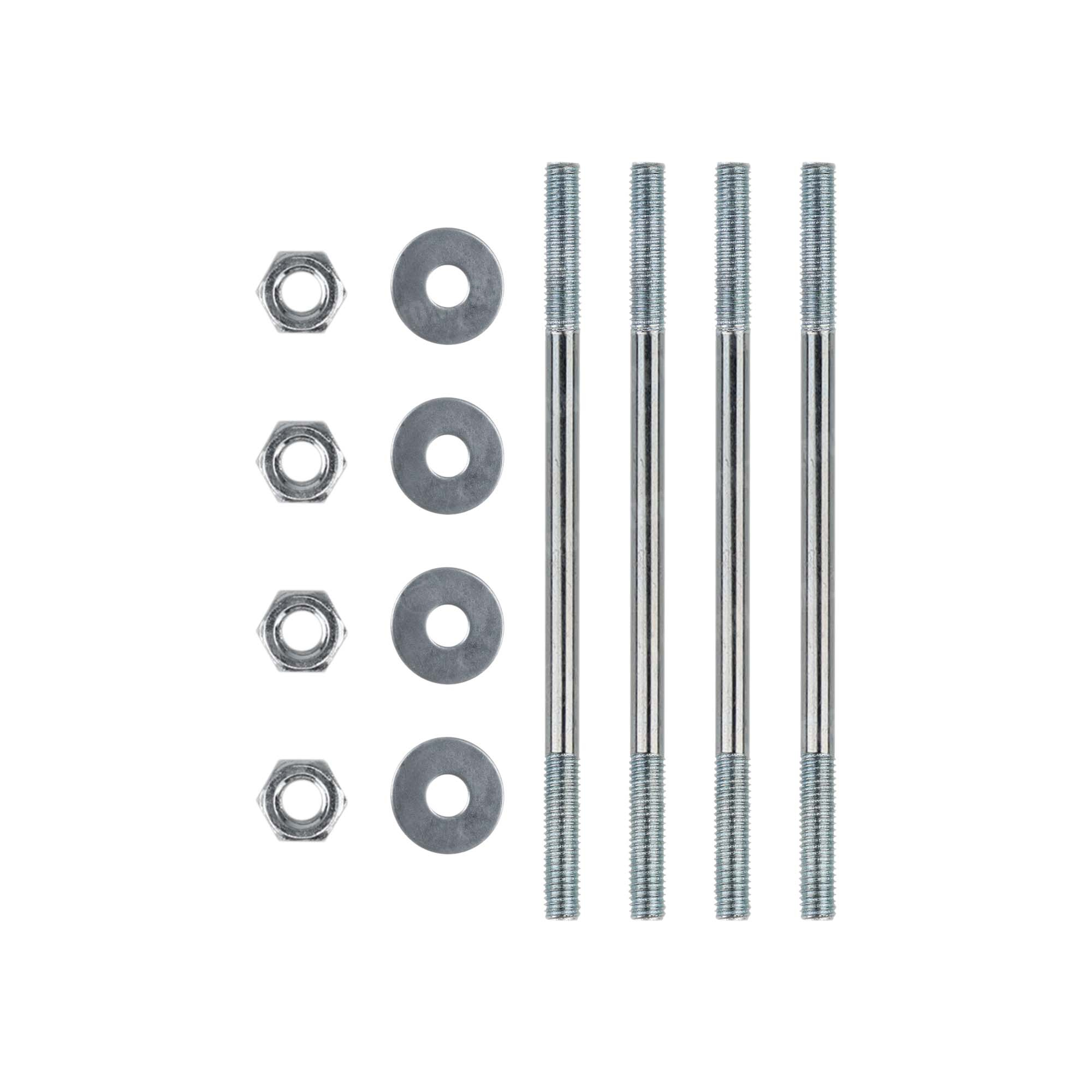 Tomos Cilindertapeind set met moeren staal M6x107mm 2L / 3L