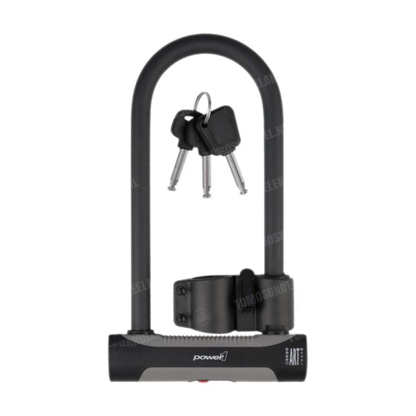 Beugelslot 180x320mm ART-4 U-lock zwart (18mm dik) Power1