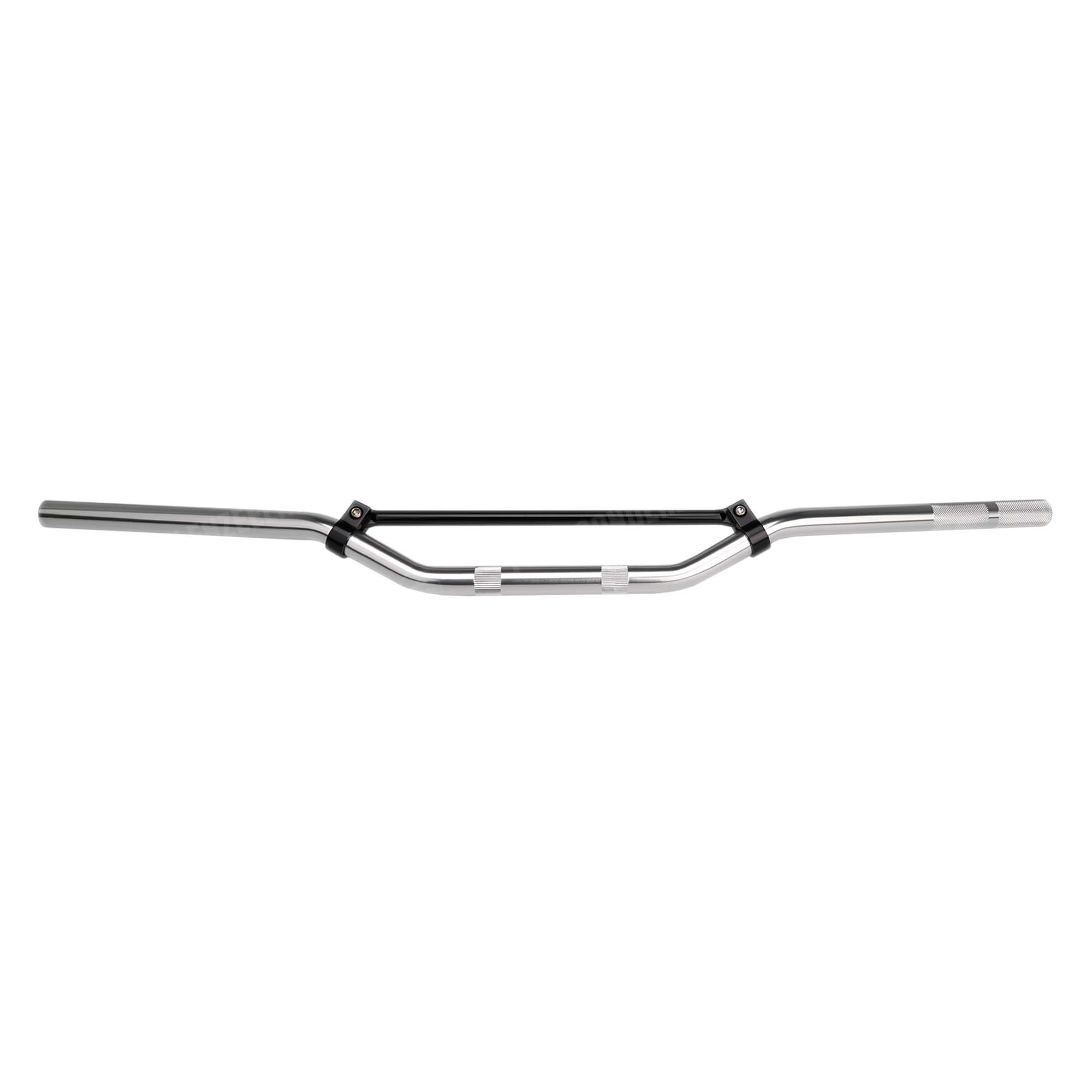 Stuur met spijl motorcross / race zilver aluminium universeel